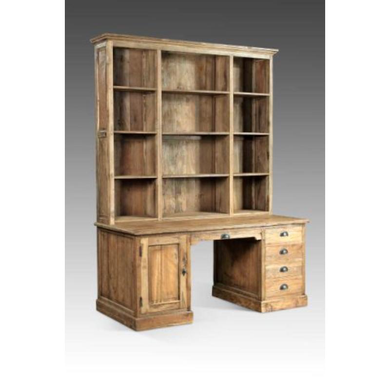 書架雙櫃書桌組 TEAK-801